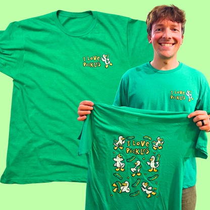 I Love Pickles Silly Goose T-Shirt - Funny Silly Goose Tee Shirt