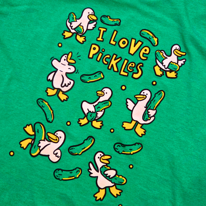 I Love Pickles Silly Goose T-Shirt - Funny Silly Goose Tee Shirt