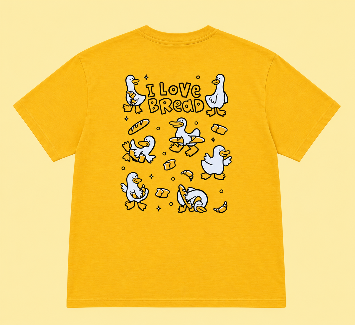 I Love Bread Silly Goose T-Shirt - Funny Silly Goose Tee Shirt