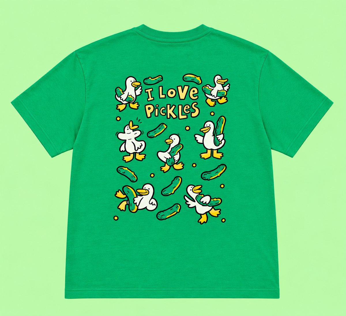 I Love Pickles Silly Goose T-Shirt - Funny Silly Goose Tee Shirt
