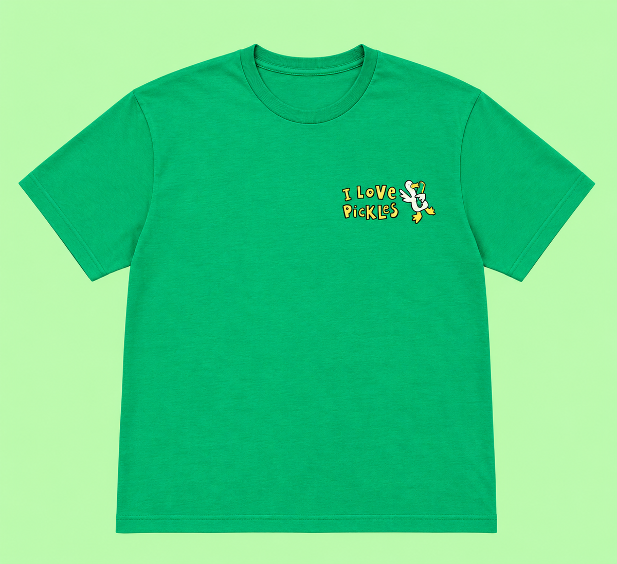 I Love Pickles Silly Goose T-Shirt - Funny Silly Goose Tee Shirt