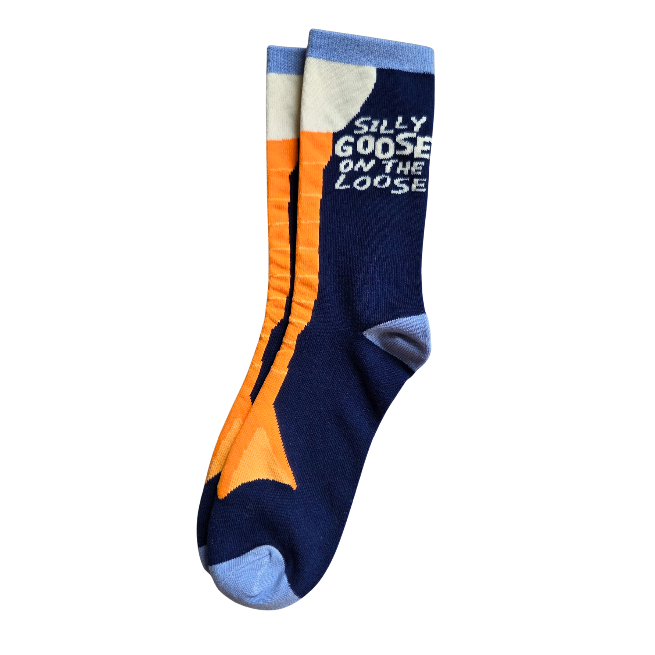 Silly Goose On The Loose | Women's Funny Cotton Crew Socks