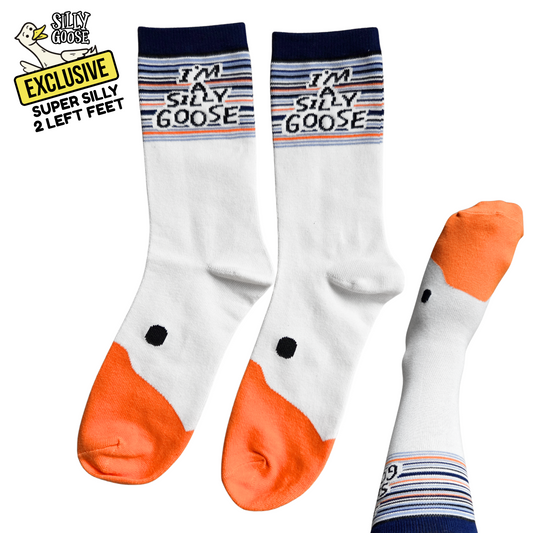 I Am A Silly Goose | Women's Funny Cotton Crew Socks