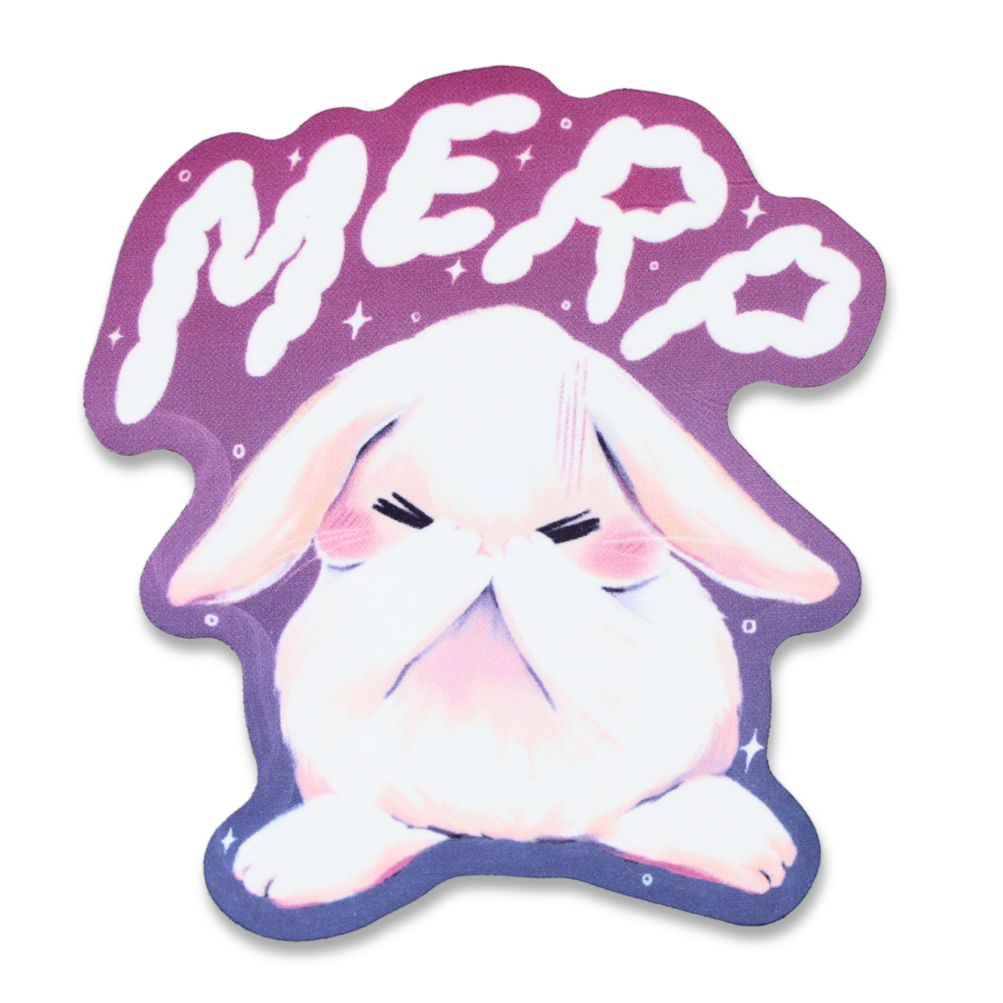 Merp Bunny Funny Vinyl Sticker