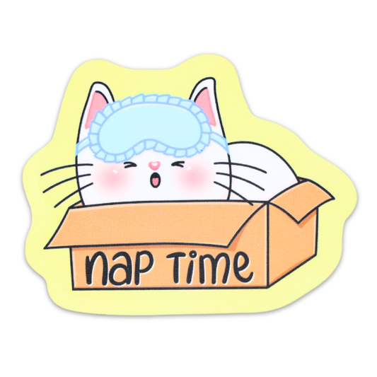 Nap Time Funny Vinyl Sticker