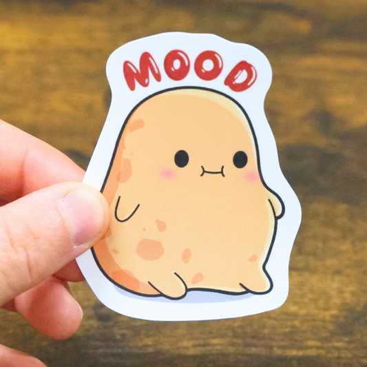 Mood Potato Funny Vinyl Sticker