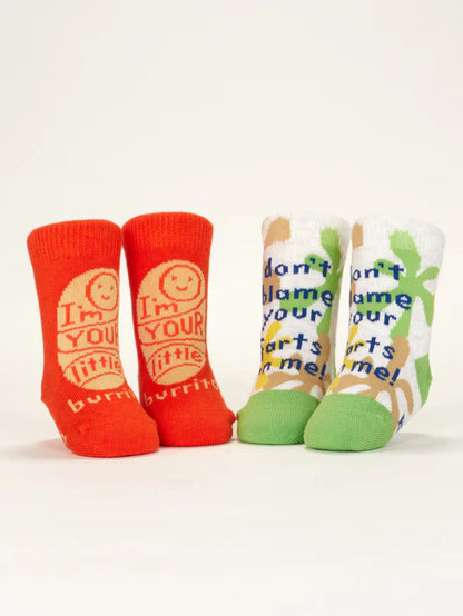 I'm Your Little Burrito / Don't Blame Your Farts On Me - Baby Socks