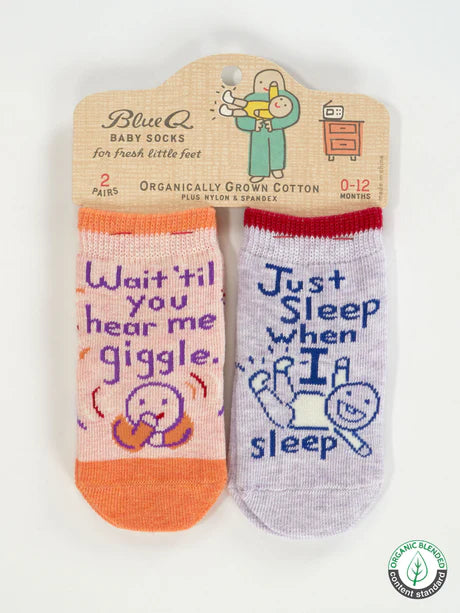 Wait Til You Hear Me Giggle / Just Sleep When I Sleep - Baby Socks