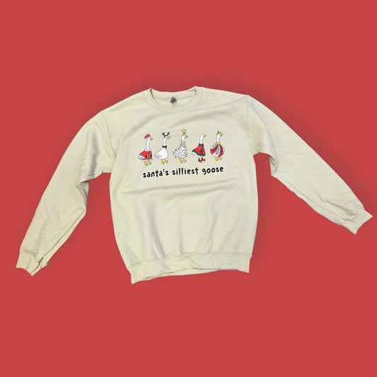 Santas Silliest Goose Sweatshirt