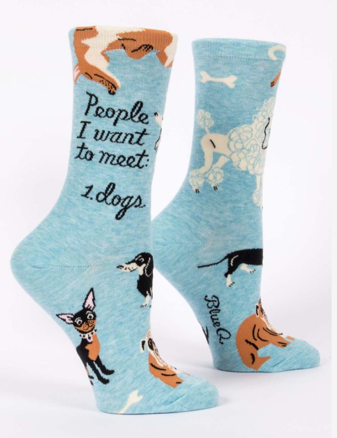 People I Want To Meet, 1. Dogs - Women's Crew Socks