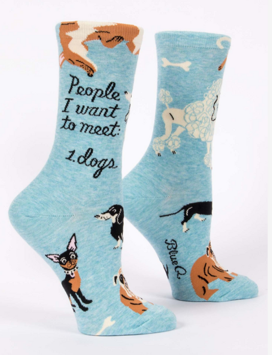 People I Want To Meet, 1. Dogs - Women's Crew Socks