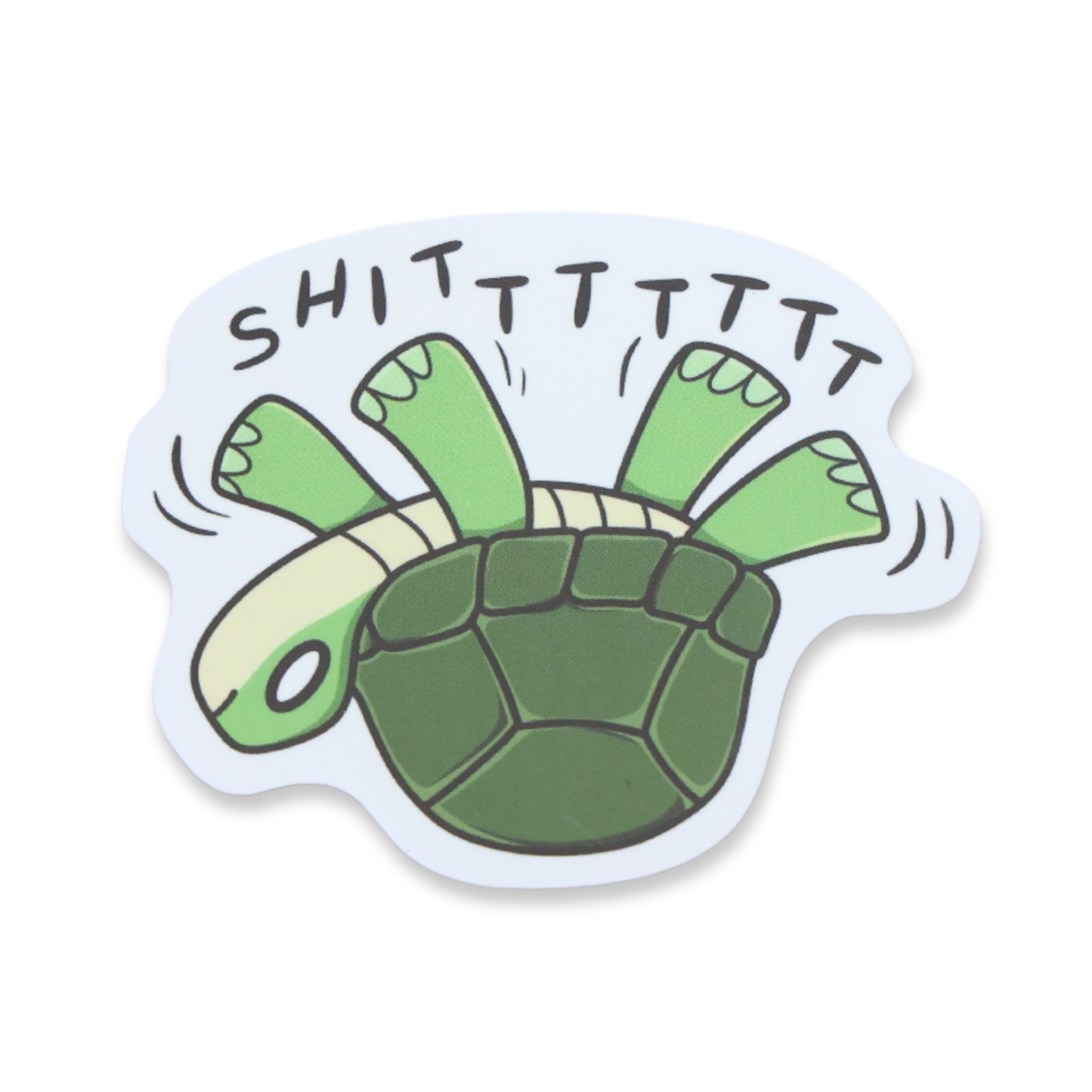Shittttttt Turtle Funny Vinyl Sticker