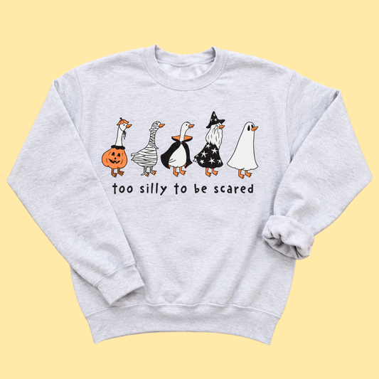 PREORDER Too Silly To Be Scared Crew Neck Sweatshirt