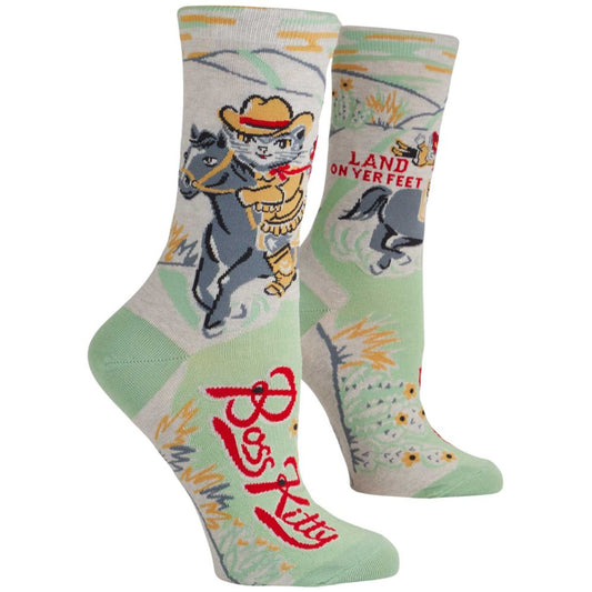 Boss Kitty - Women's Crew Socks