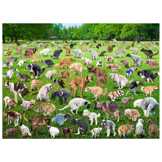 101 Pooping Puppies 500-Piece Puzzle – Funny Holiday Gift