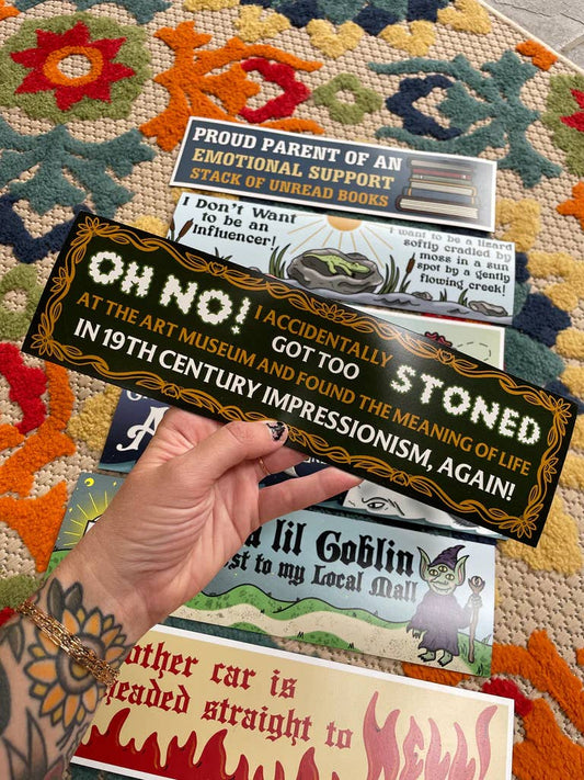 Stoned at the Art Museum Bumper Magnet