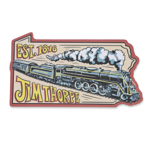 PA Jim Thorpe Train Red Sticker