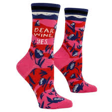 Dear Wine, Yes - Women's Crew Socks