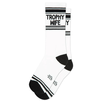 Trophy Wife Gym Crew Socks - Bachelorette Gift