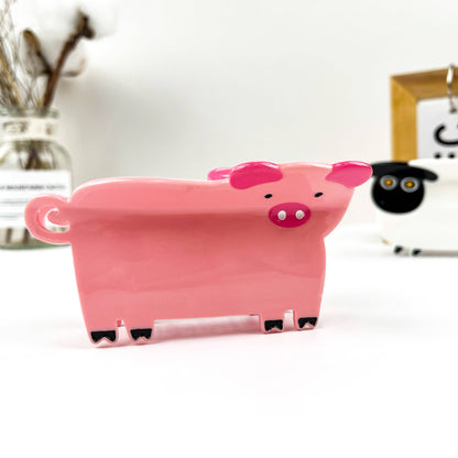 Lovely Cartoon Animal Acetate piglet Hair Claw Clip