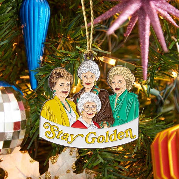 Stay Golden Girls Enamel Holiday Ornament