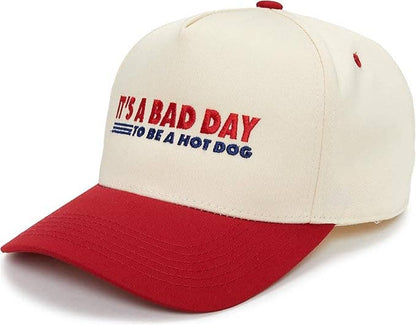 2-Tone Cap - It's A Bad Day To Be A Hotdog - Red/Beige