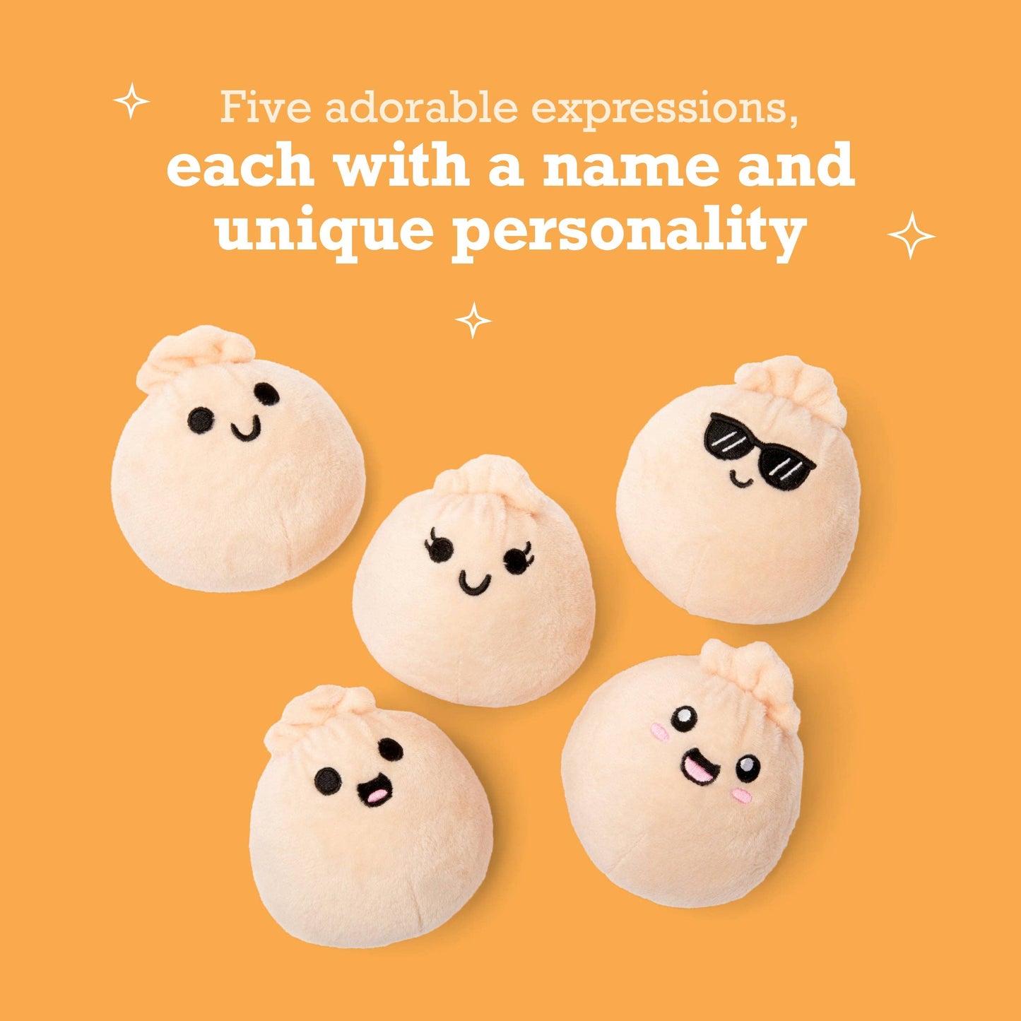 Emotional Support Dumplings - Set of 5 Plush Dumplings