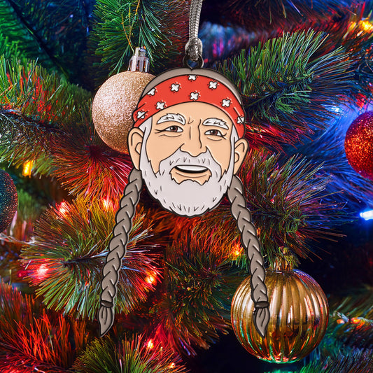 Willie Enamel Holiday Ornament