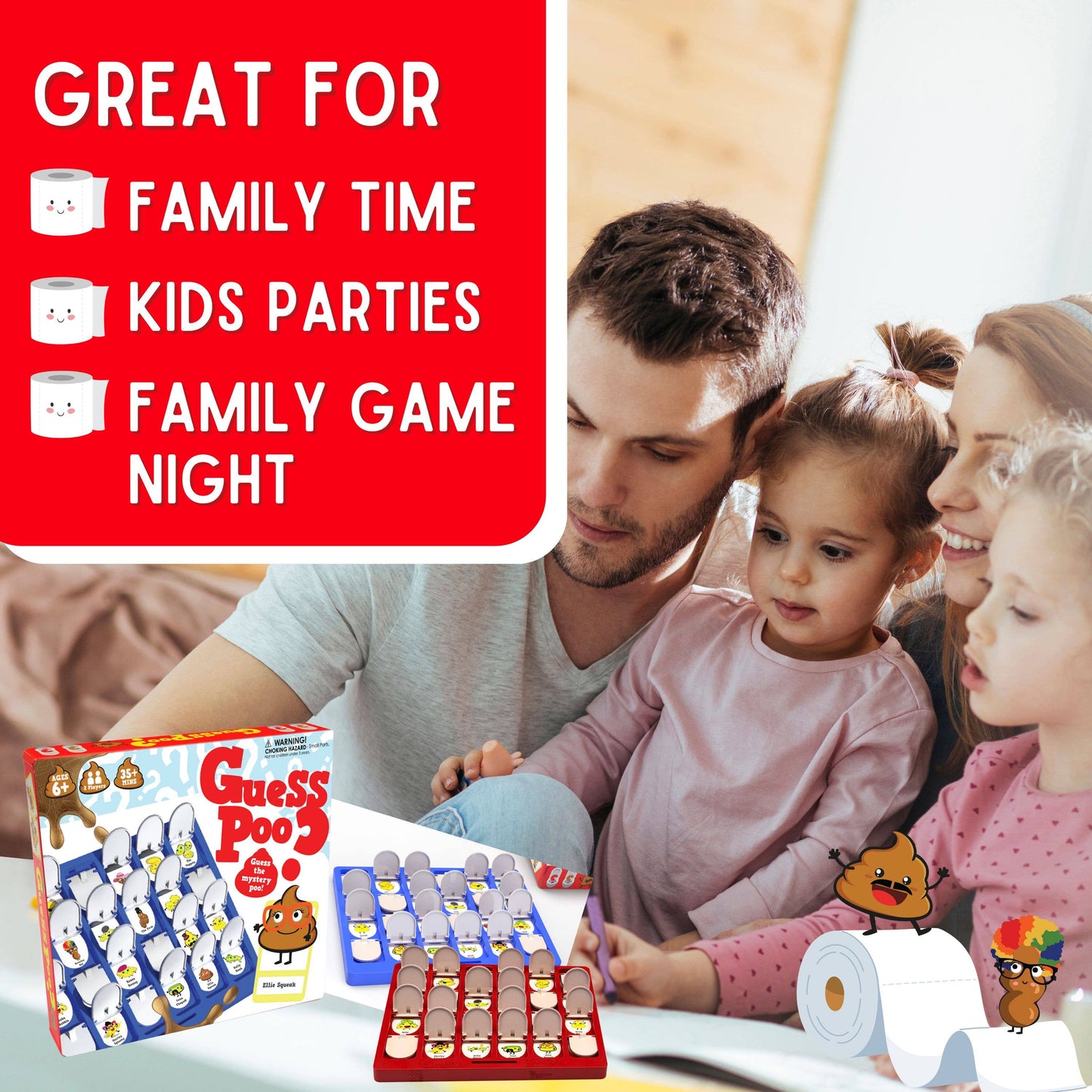 Guess Poo? Funny Family Game