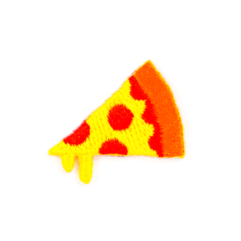 Pizza Embroidered Sticker Patch