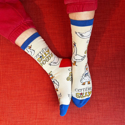 Silly Goose | Women's Funny Cotton Crew Socks