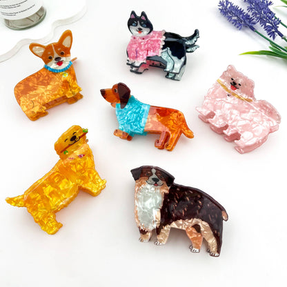 Creative Cartoon Puppy Hair Claw Clip