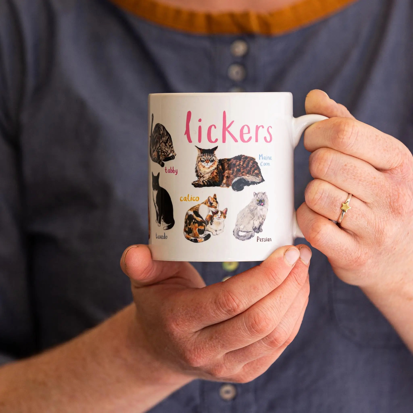 Lickers Cat Pun Animal / Pet Lover Coffee or Tea Mug