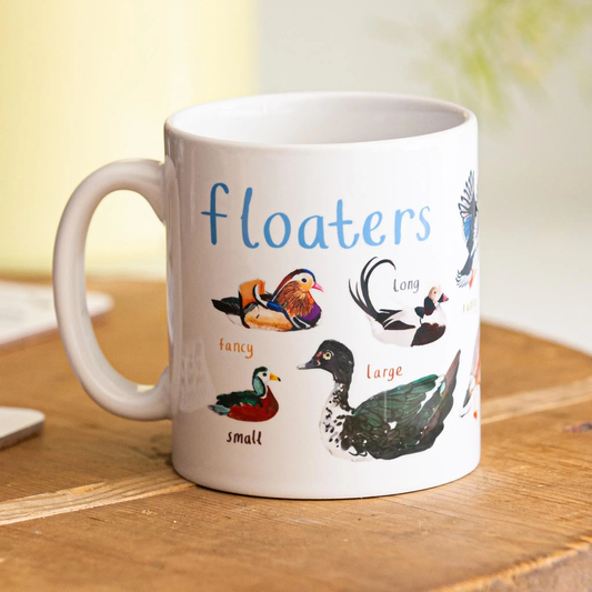 Floaters Bird Pun Duck Fowl Language Coffee or Tea Mug
