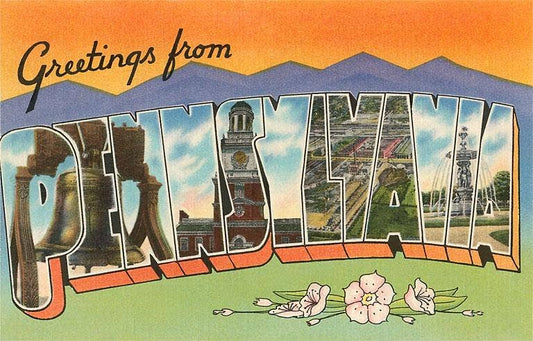 Postcard PA-392 Greetings from Pennsylvania