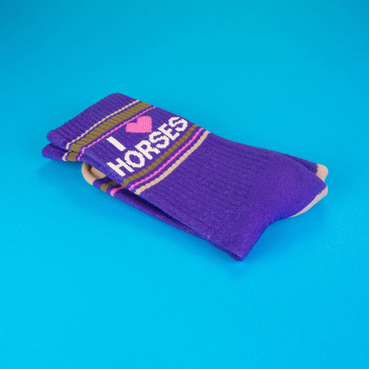 I ❤️ Horses Gym Crew Socks