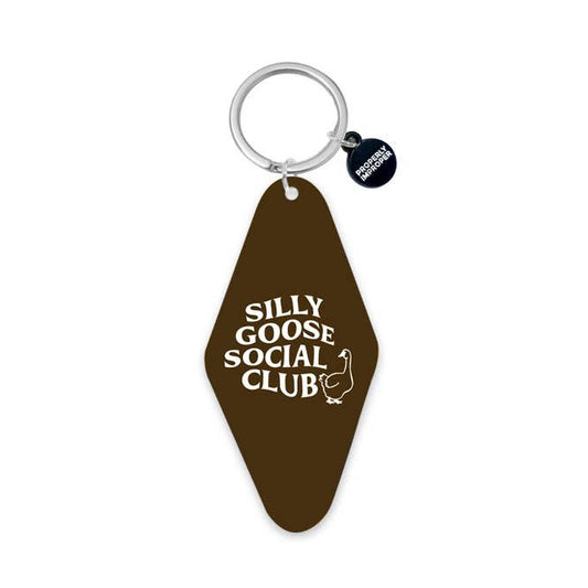 Silly Goose Social Club Motel Keychain