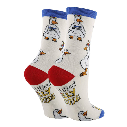 Silly Goose | Women's Funny Cotton Crew Socks