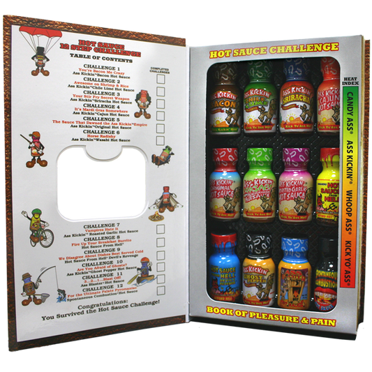 Hot Sauce Challenge Book of Pleasure  Pain