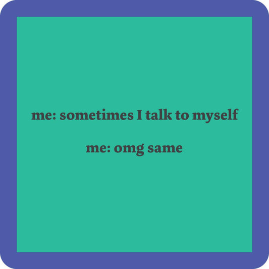 COASTER Talk To Self | Funny Party Gift | Home Bar Decor