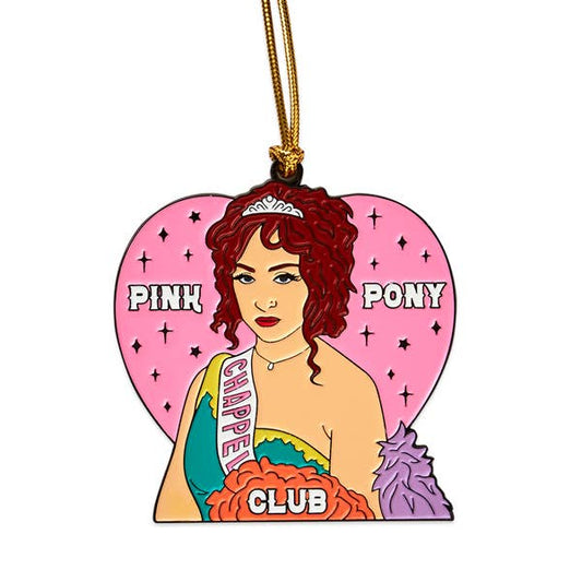 Chap Pink Pop Star Enamel Holiday Ornament