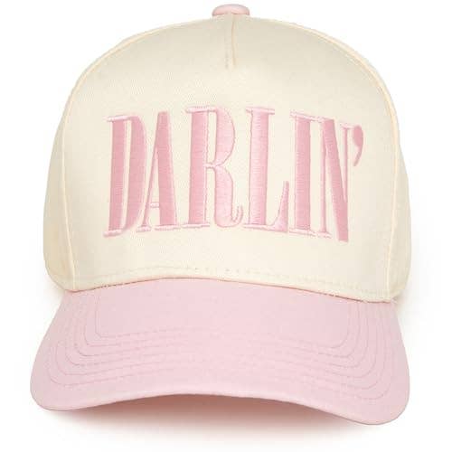 Two Tone Cap: Darlin' - Light Pink/Beige