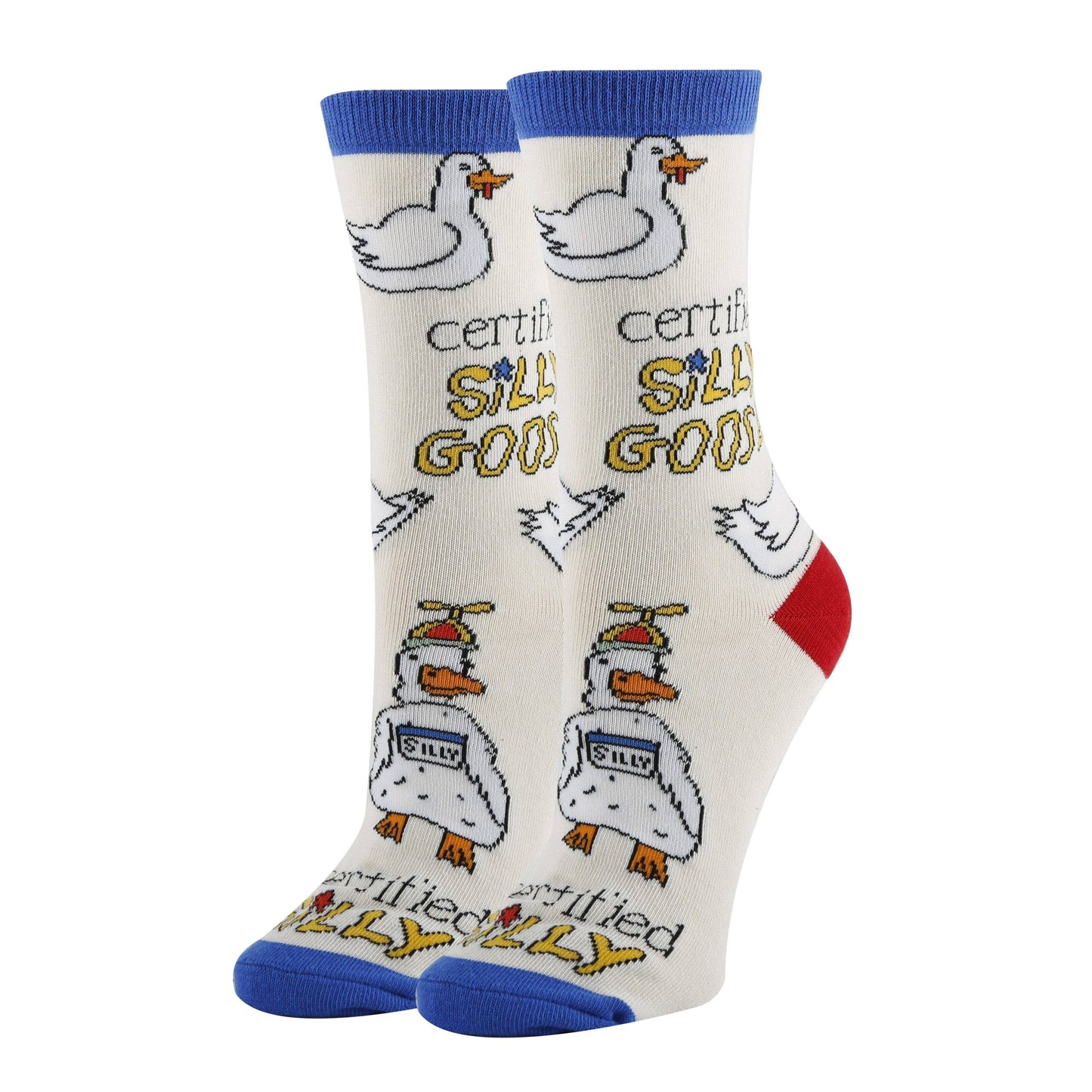 Silly Goose | Women's Funny Cotton Crew Socks