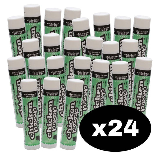 Chicken Poop® MINT Lip Balm, All Natural 24ct. BOWL REFILL