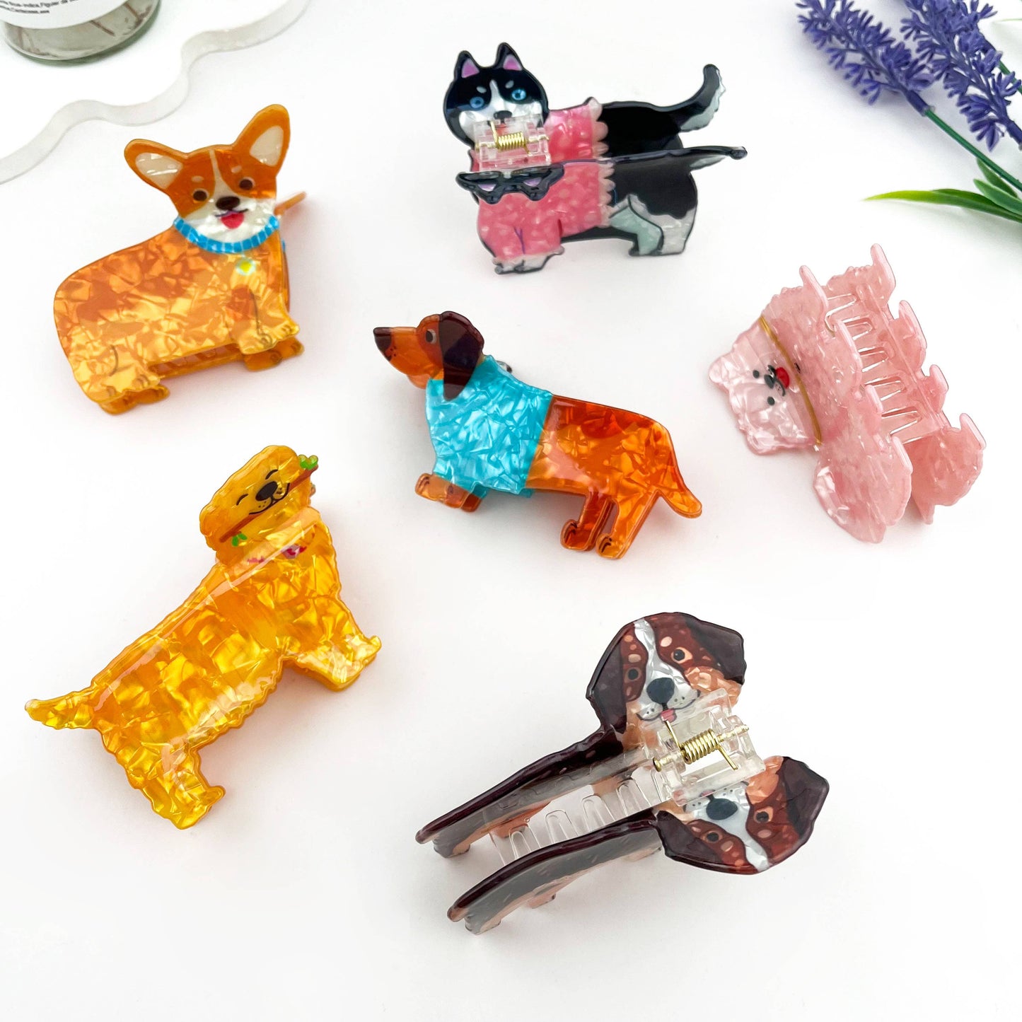 Creative Cartoon Puppy Hair Claw Clip