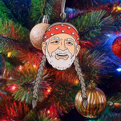 Willie Enamel Holiday Ornament