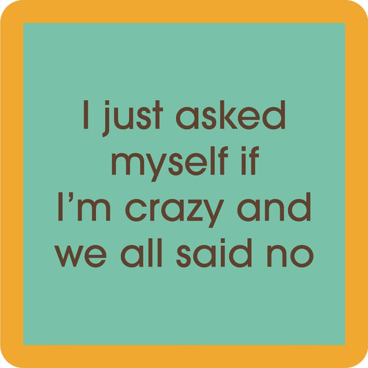 COASTER Crazy | Funny Party Gift | Home Bar Decor