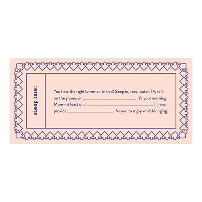 Fill in the Love® Mom Vouchers