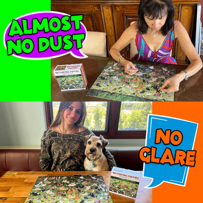 101 Pooping Puppies 500-Piece Puzzle – Funny Holiday Gift