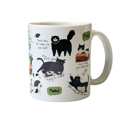 Feisty Felines Coffee Tea Mug - Cats with Attitude